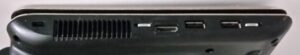 Asus N10J Ports Left Side