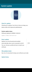 Smartphone System Update