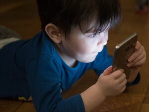 Boy On Smartphone